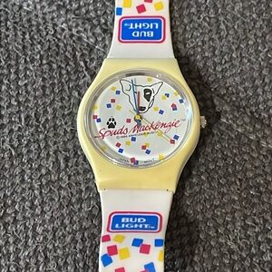 Vintage 1986 Quartz Spuds Mackenzie Novelty Wristwatch